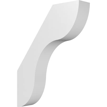 Ekena Millwork 3-in. W x 14-in. D x 18-in. H Carmel Architectural Grade PVC Knee Brace BRCP03X14X18CAR